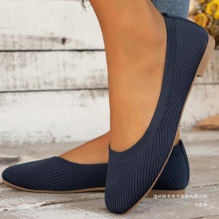 Damen Flexible Strick‑Slipper mit orthopädisch gepolstertem Fußbett Echoarchiv