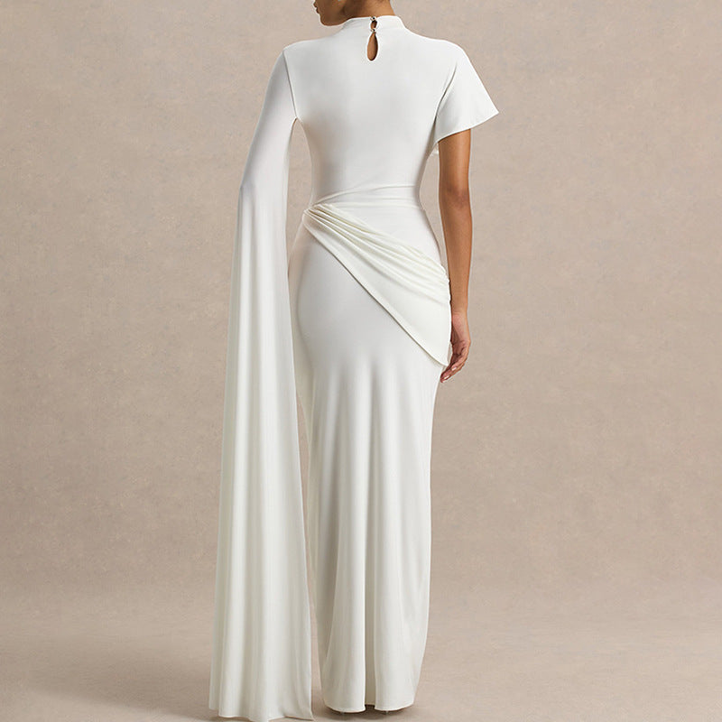 Damen Elegantes Kleid mit einzigartigem Drapierungsdesign Echo Archiv