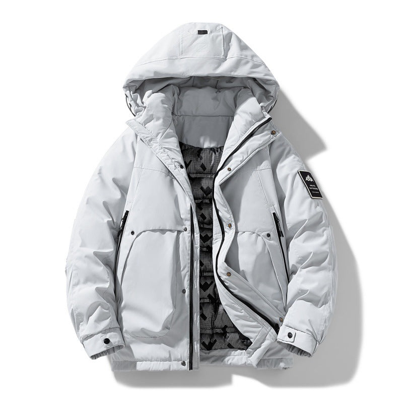 Unisex wasserabweisende gepolsterte Winterjacke mit Kapuze und thermischer Isolierung – Marzano
