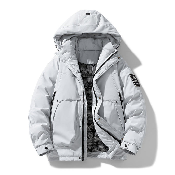 Unisex wasserabweisende gepolsterte Winterjacke mit Kapuze und thermischer Isolierung – Marzano