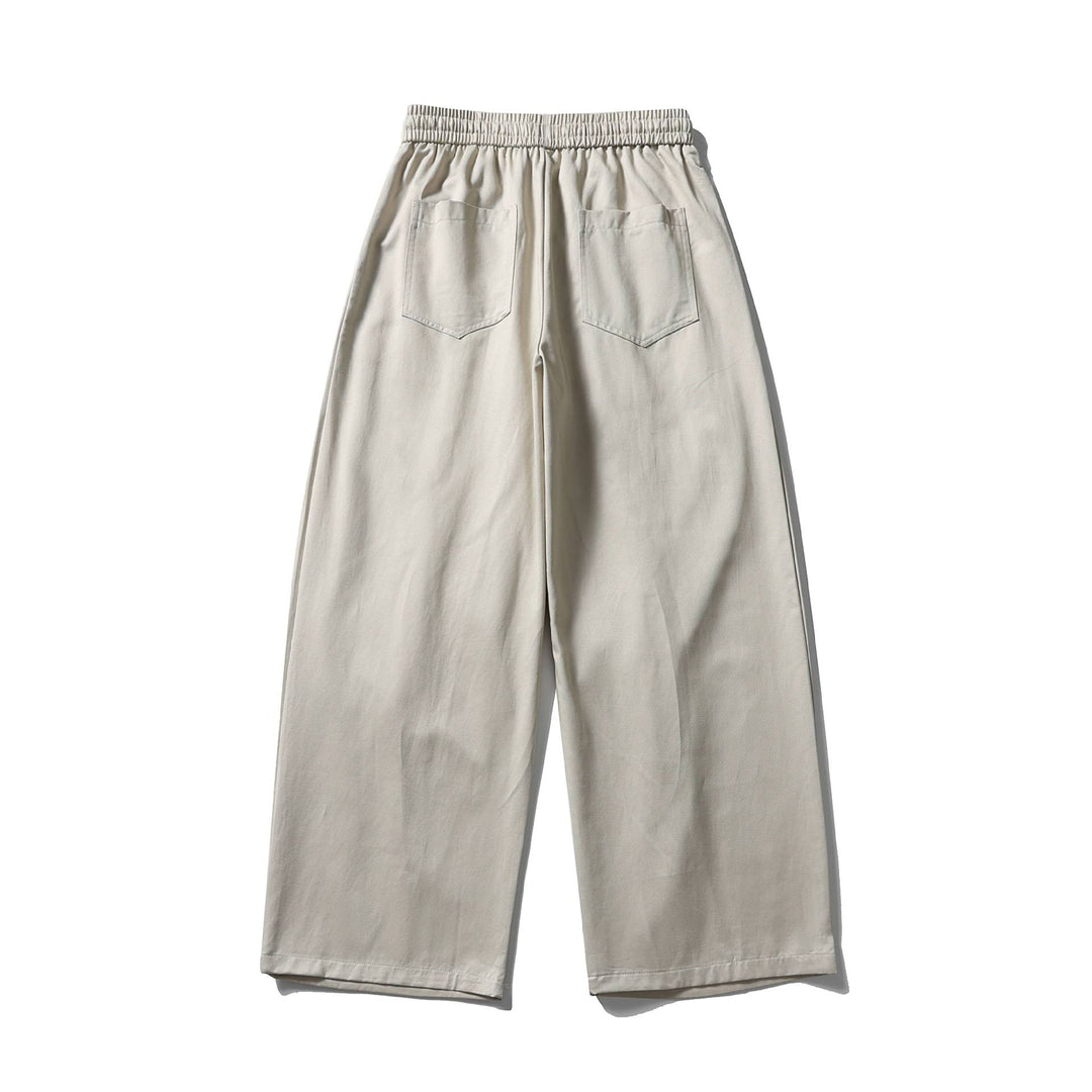 Damen Weite Culotte-Hose mit hohem elastischem Bund und Kordelzug Echoarchiv