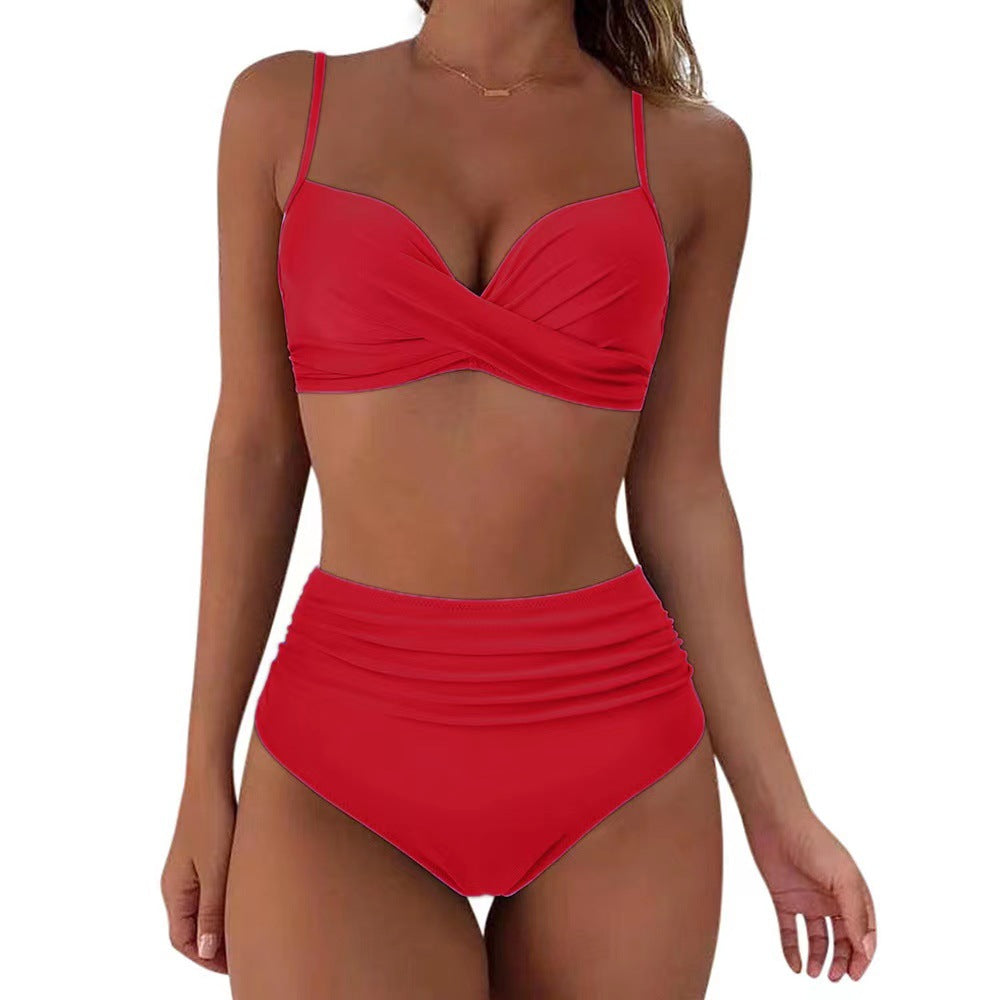 Damen High-Waist Tierdruck-Bikini-Set – Maréssa