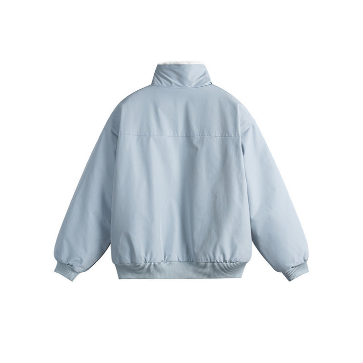Damen Kurze Boxy-Steppjacke mit hohem Schalkragen, Teddykragen und elastischen Rippbündchen Echo Archiv