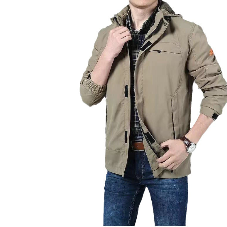 Herren leichte technische Fieldjacke mit Mehrzwecktaschen und verstellbarem Saum Echo Archiv