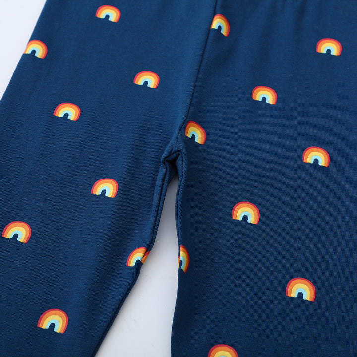 Mädchen Leggings mit buntem Regenbogenmotiv Echo Archiv