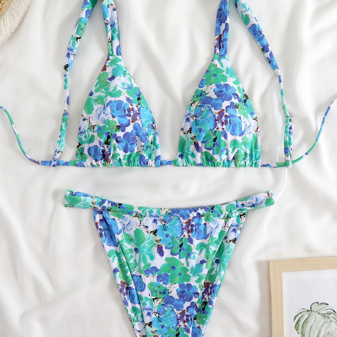 Damen Triangel-Bikini-Set mit modischem Tiermuster Echo Archiv