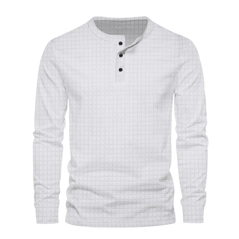 Herren Langarmshirt mit strukturiertem Design Echoarchiv