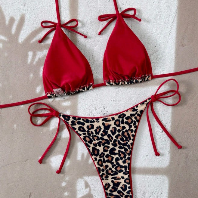 Damen Triangel-Bikini mit aufregendem Leopardenmuster Echo Archiv