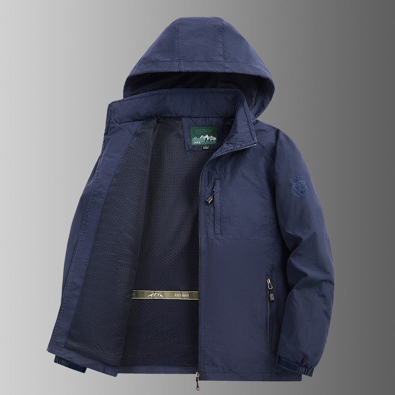 Herren Winddichte Outdoorjacke mit praktischen Taschen Echo Archiv