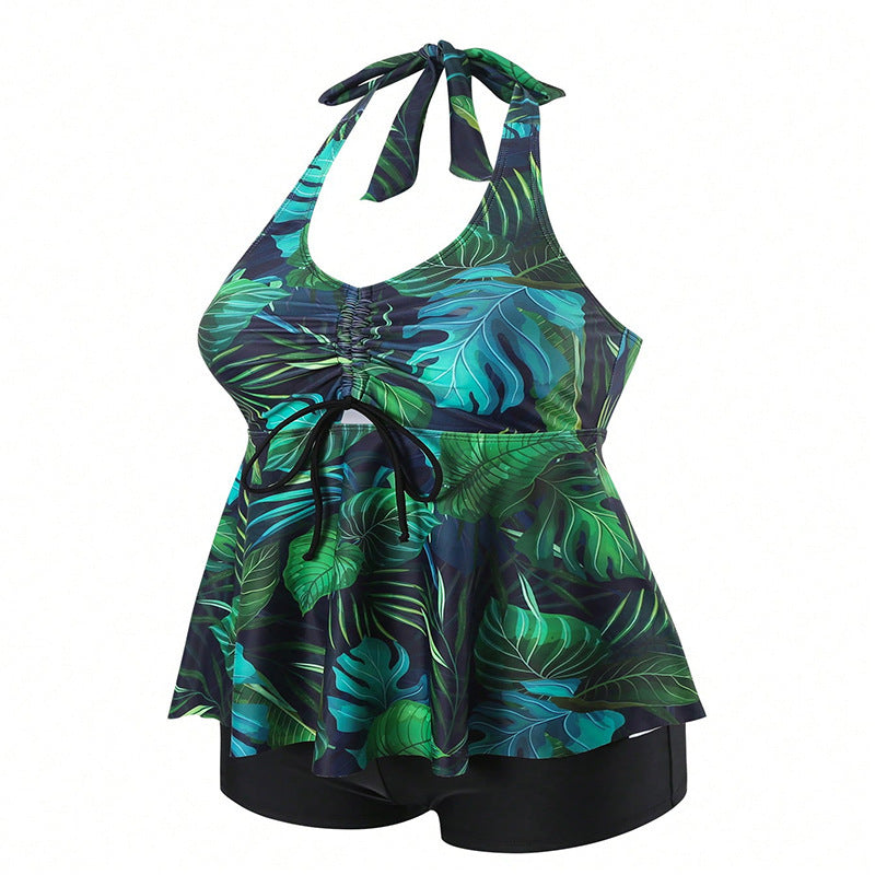 Damen Tankini-Set mit floralem Oberteil und bequemen Shorts Echo Archiv