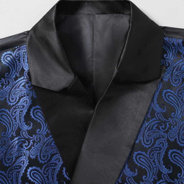 Herren elegante Brokatweste mit schimmerndem Satinrevers Echoarchiv