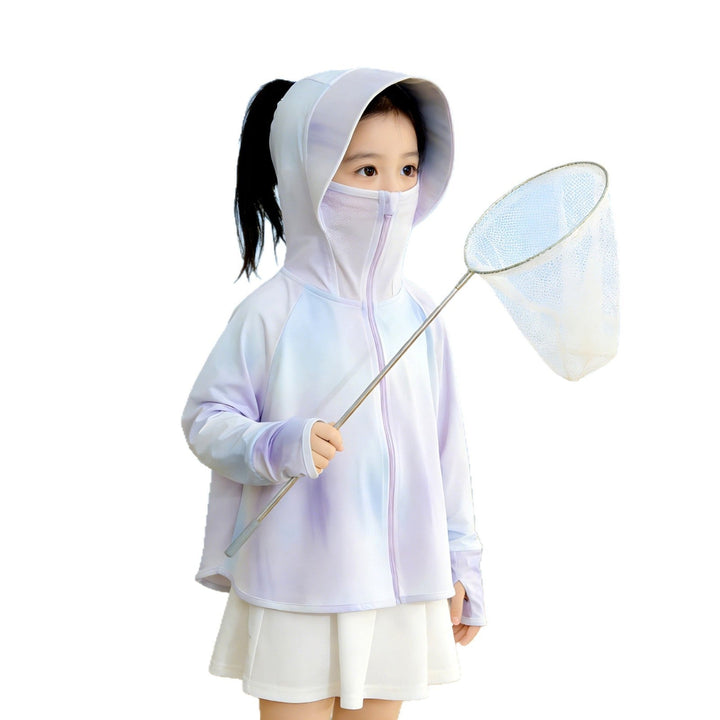 Mädchen atmungsaktive Kapuzenjacke mit UV-Schutz Echo Archiv