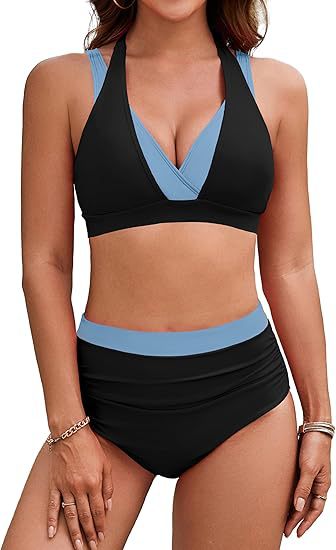Damen Sport-Bikini mit hohem Bund Echo Archiv