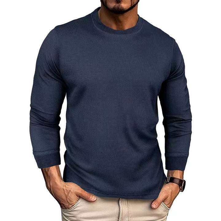 Herren Langarmshirt mit strukturiertem Rippstoff Echoarchiv