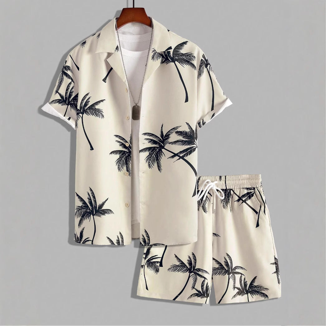 Herren Kurzarm-Hemd und Shorts Set Echoarchiv