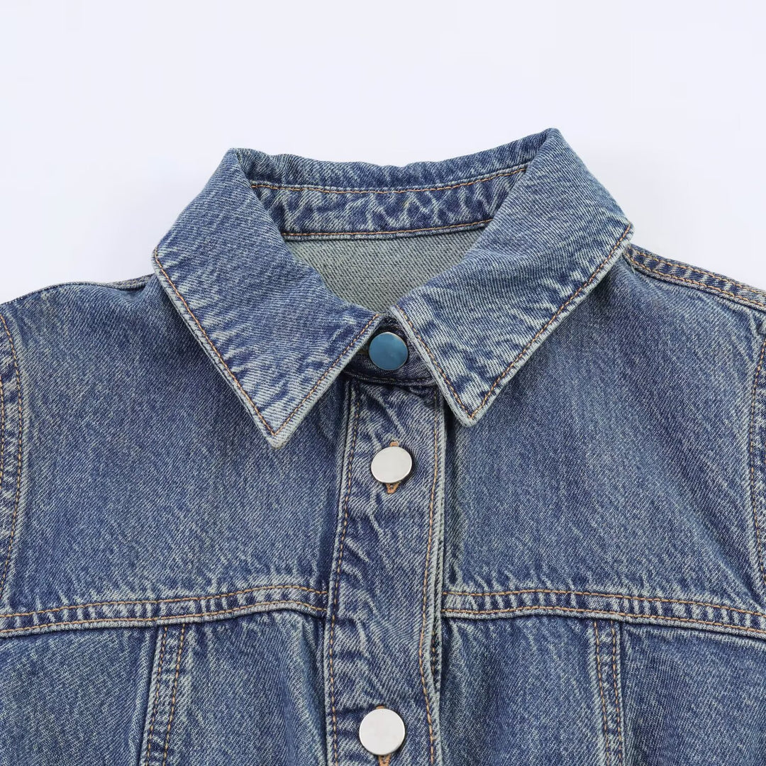 Damen Jeanskleid mit taillierter Silhouette und praktischen Taschen Echo Archiv