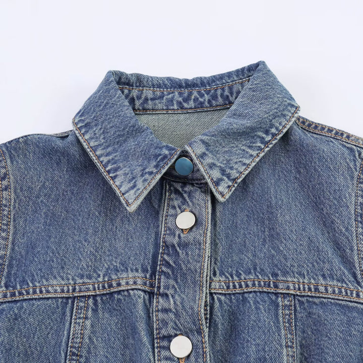 Damen Jeanskleid mit taillierter Silhouette und praktischen Taschen Echo Archiv
