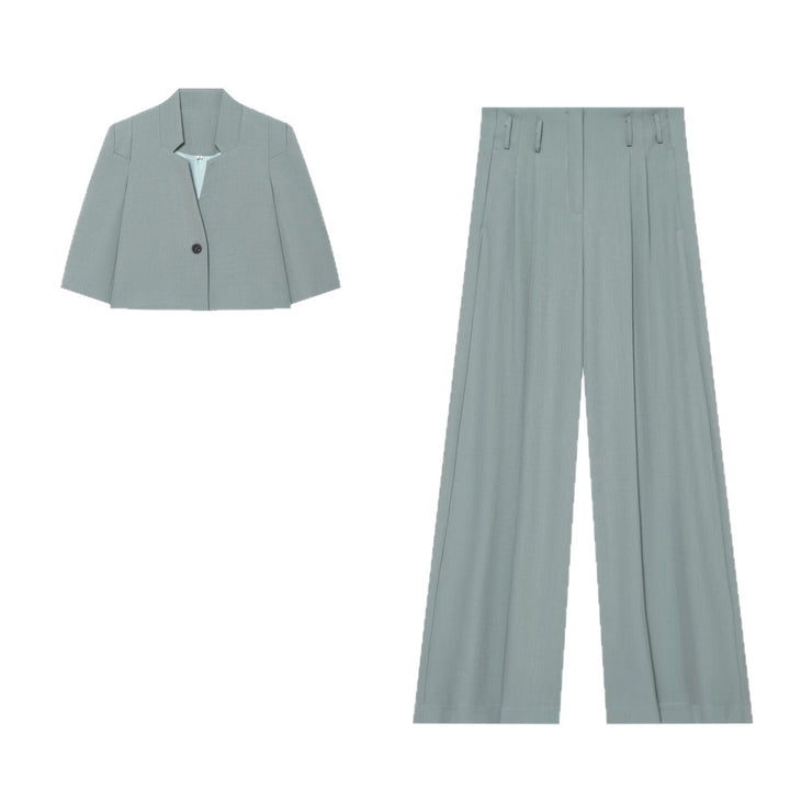 Damen Weite Highwaist-Hose mit Bundfalten, Bügelfalte und Gürtelschlaufen Echo Archiv