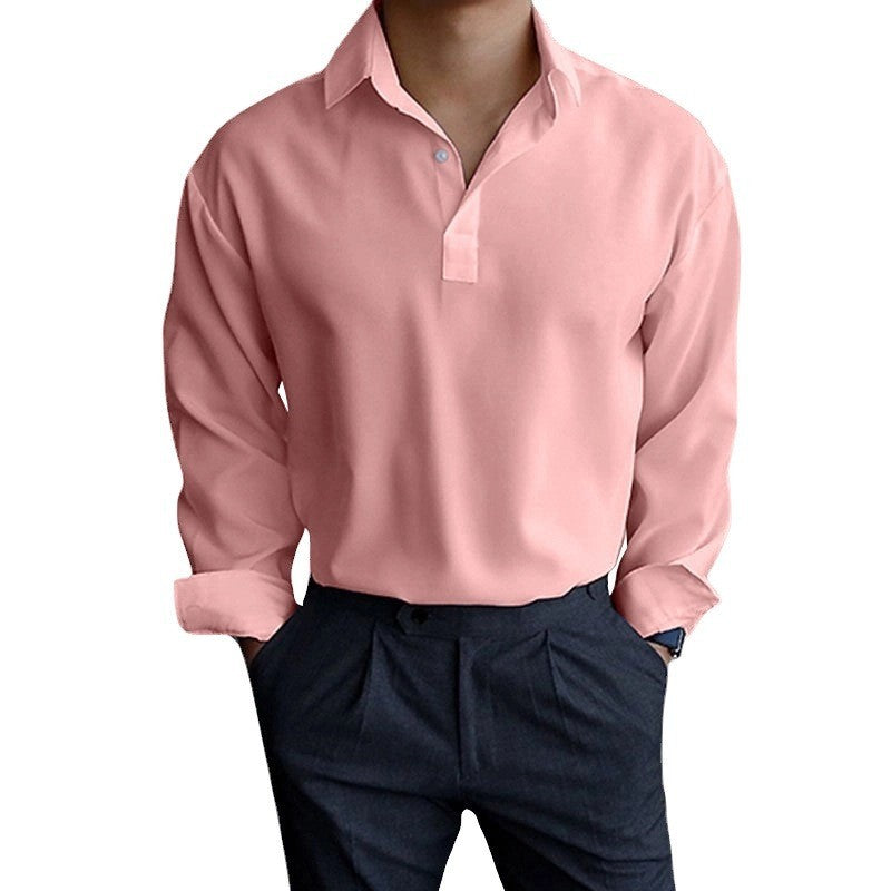 Herren Langarmshirt mit modernem Polokragen und eleganter Passform Echoarchiv