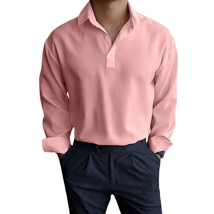 Herren Langarmshirt mit modernem Polokragen und eleganter Passform Echoarchiv