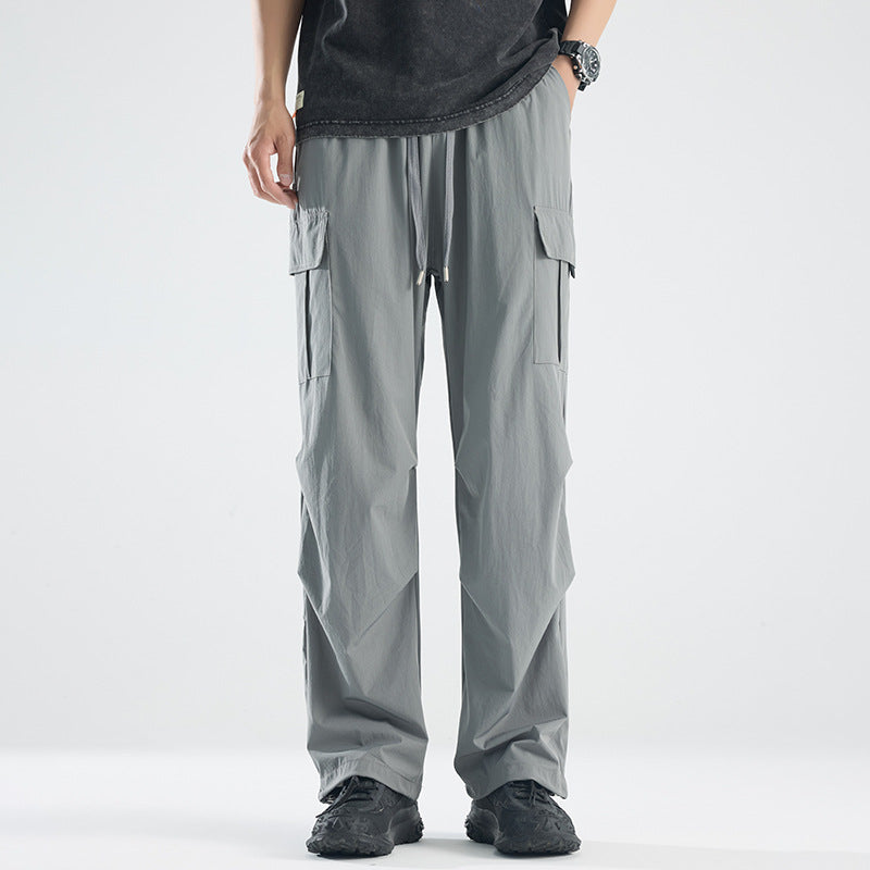 Herren Breite Tech‑Cargo‑Hose mit Utility‑Taschen und verstellbarem Bund Echoarchiv