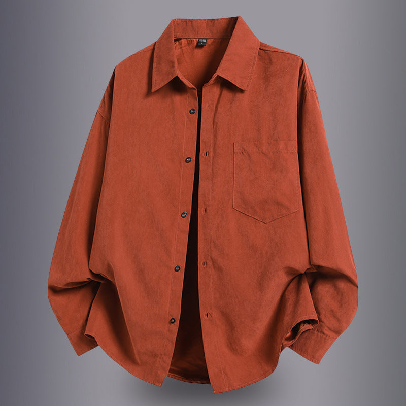 Herren lässiges Overshirt mit komfortablem Schnitt und praktischen Taschen Echoarchiv