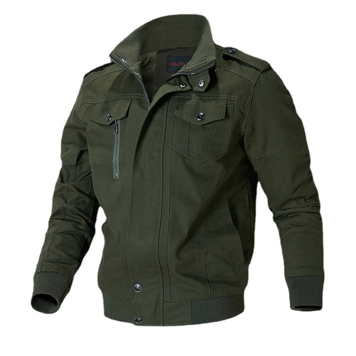 Herren lässige Übergangsjacke mit praktischen Taschen und stylischem Stehkragen Echoarchiv