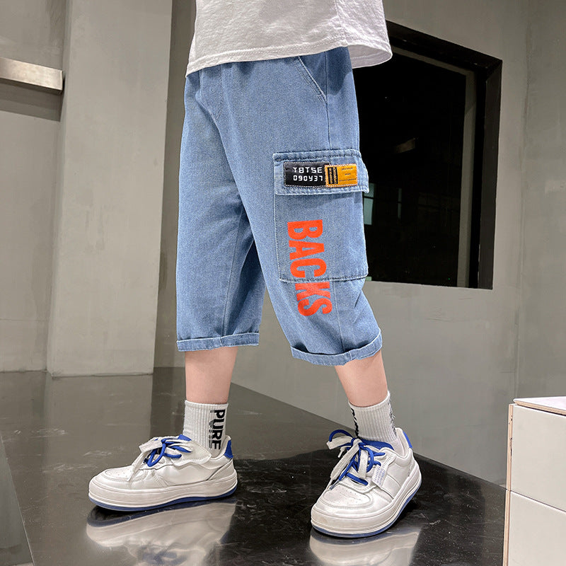 Jungen praktische Cargo-Shorts mit tiefen Taschen Echo Archiv