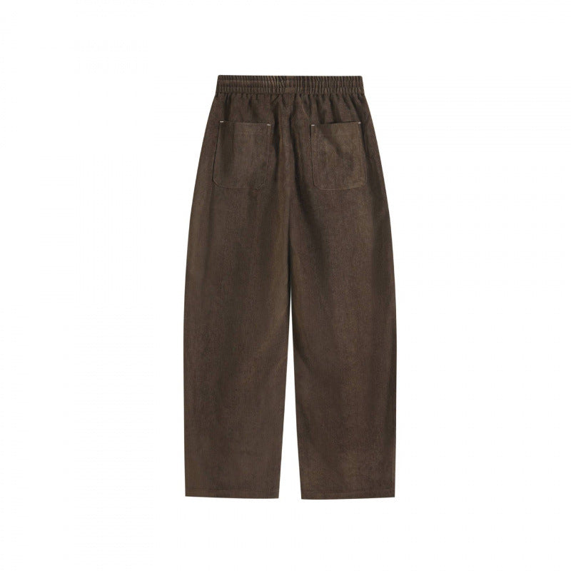 Damen Weite Culotte-Hose mit elastischem Bund und Tunnelzug Echo Archiv