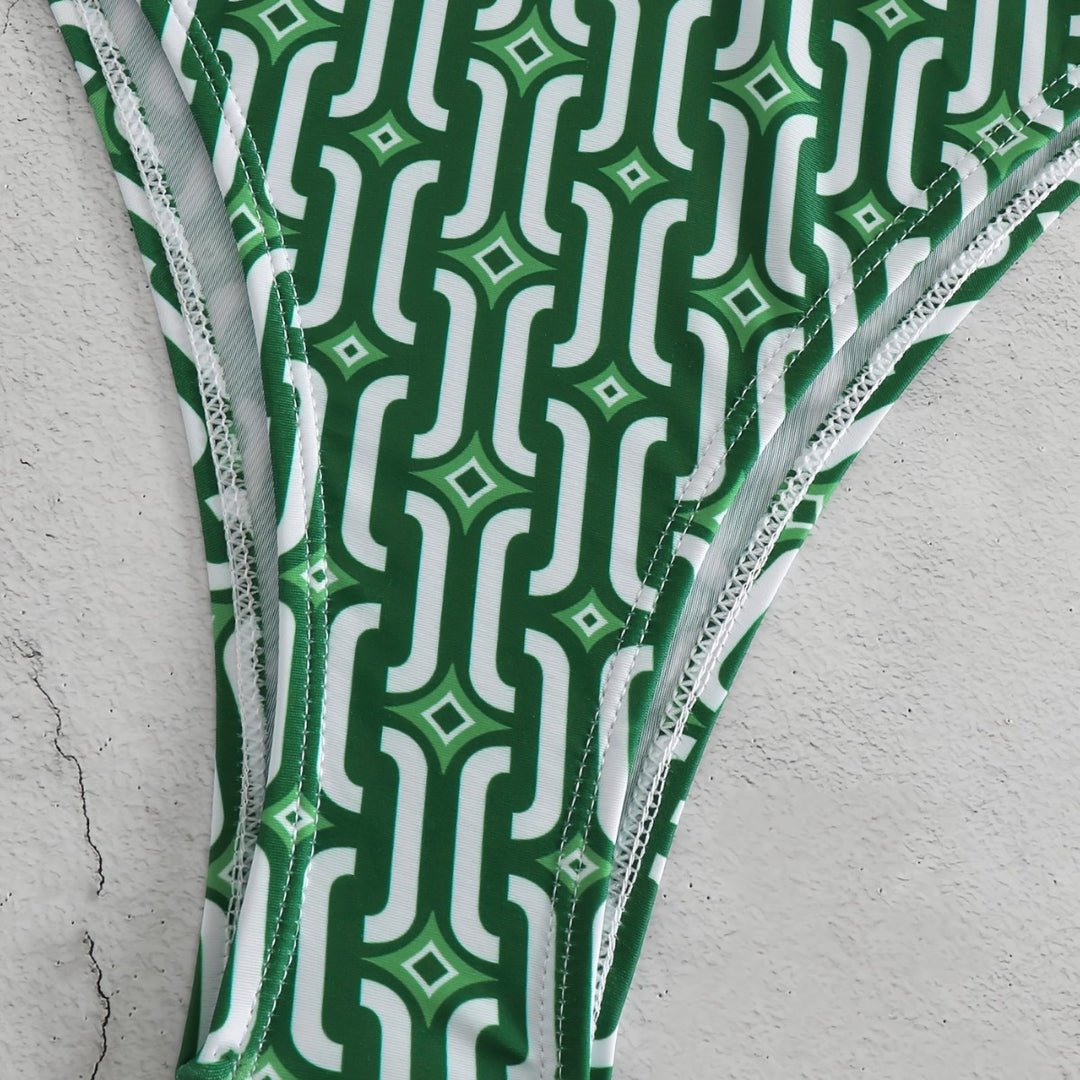 Damen Bikini-Set mit verträumtem geometrischem Muster Echo Archiv