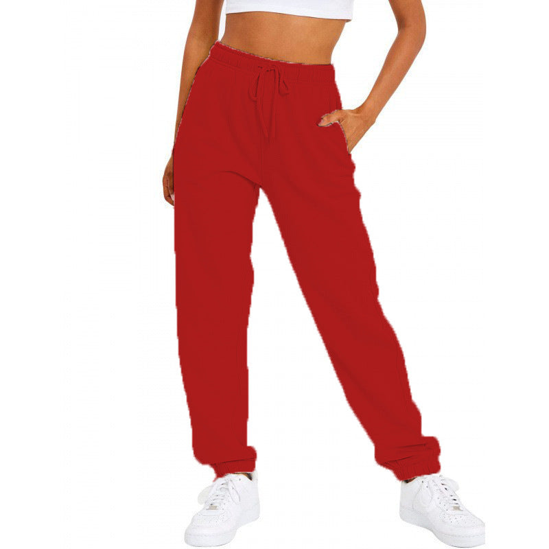 Damen nan locker sitzende Jogginghose mit hohem Komfortbund, verstellbarem Kordelzug und tiefen Seitentaschen Echo Archiv