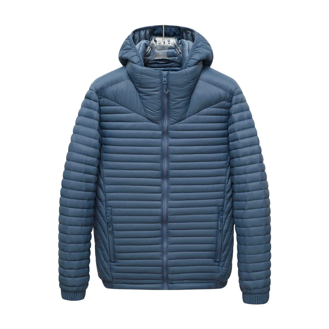 Herren Leichte Steppjacke mit Kapuze Echo Archiv