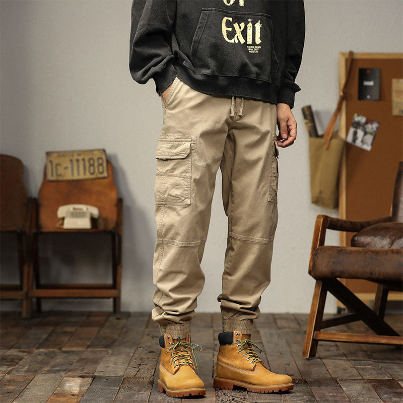 Herren Multifunktionale Cargo-Joggerhose mit Tunnelzugbund, Knieabnähern und Organizer-Taschen Echo Archiv
