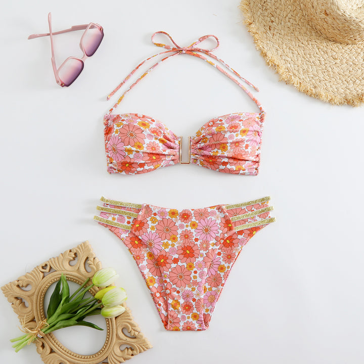 Damen Bandeau-Bikini mit verstellbaren Trägern und elegantem Schnitt Echo Archiv