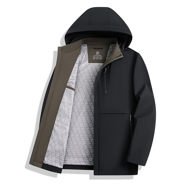 Herren wasserabweisende Outdoorjacke mit Fleece-Innenfutter Echoarchiv