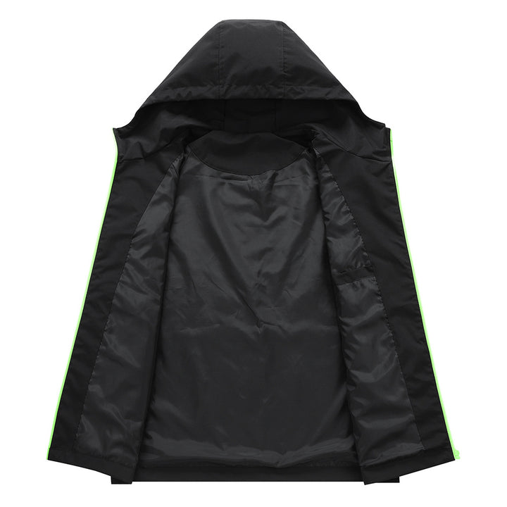 Herren leichte Funktionsjacke mit verstellbarer Kapuze und atmungsaktivem Material Echoarchiv