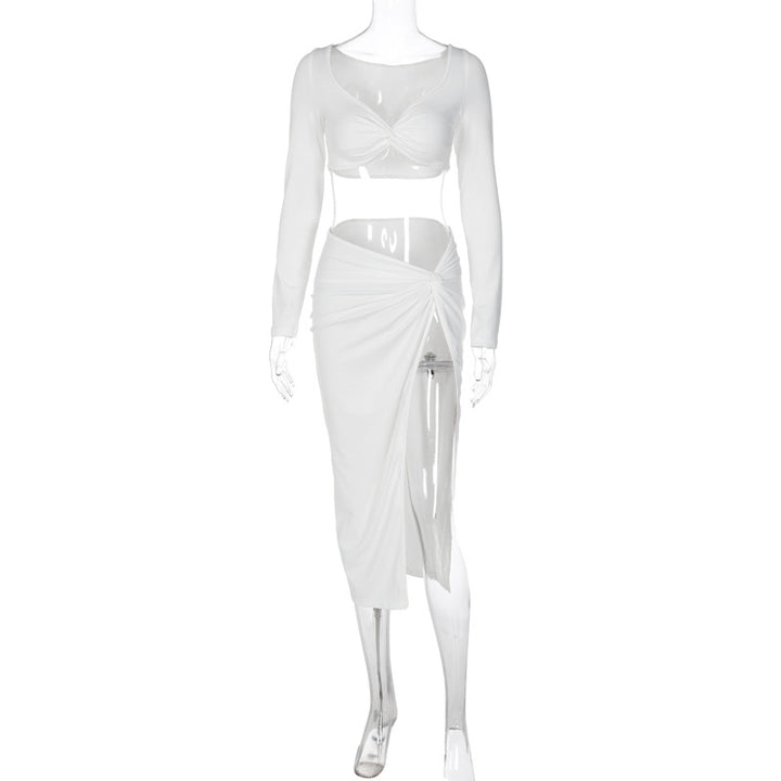 Damen Elegantes Maxikleid mit schulterfreier Gestaltung und drapierter Taillierung Echo Archiv