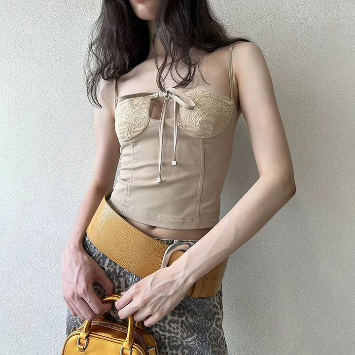 Damen Sculpting-Bustier-Top mit Spitzen-Cups und taillierter Form Echo Archiv