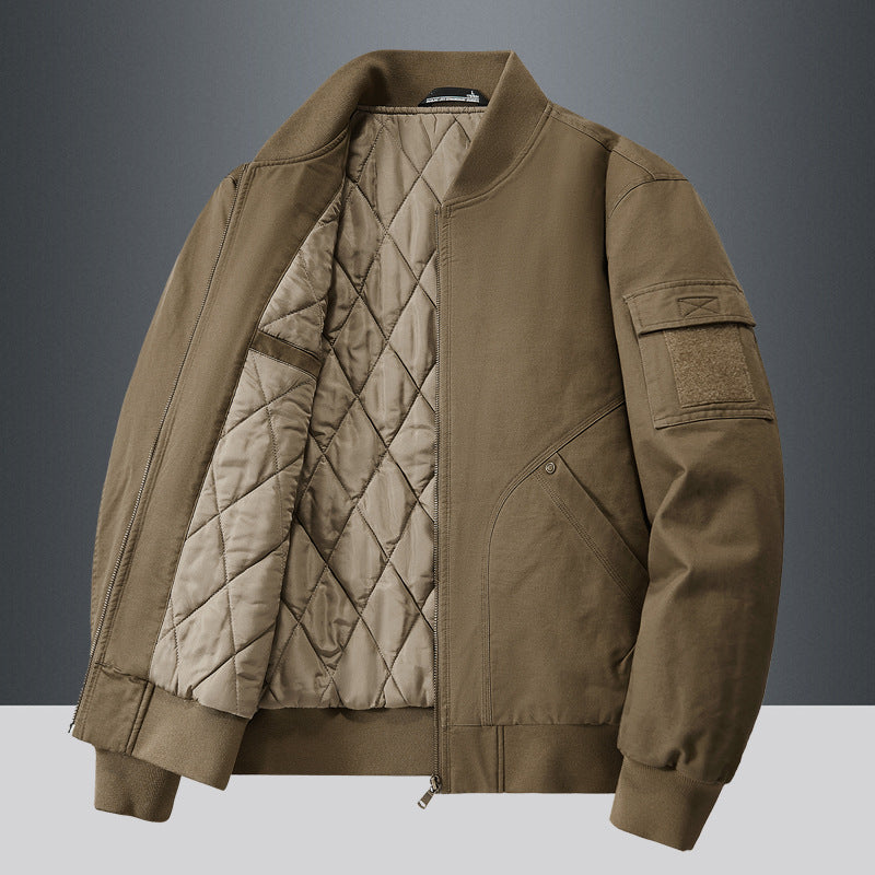 Herren lässige Pilotjacke mit wärmer Futter Echoarchiv