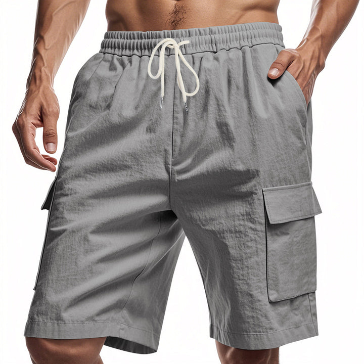 Herren lässige Cargo-Shorts mit elastischem Bund und praktischen Seitentaschen Echoarchiv