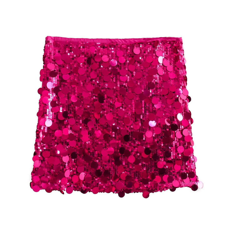 Damen Glitzernder Minirock mit Pailletten und elastischem Bund Echo Archiv