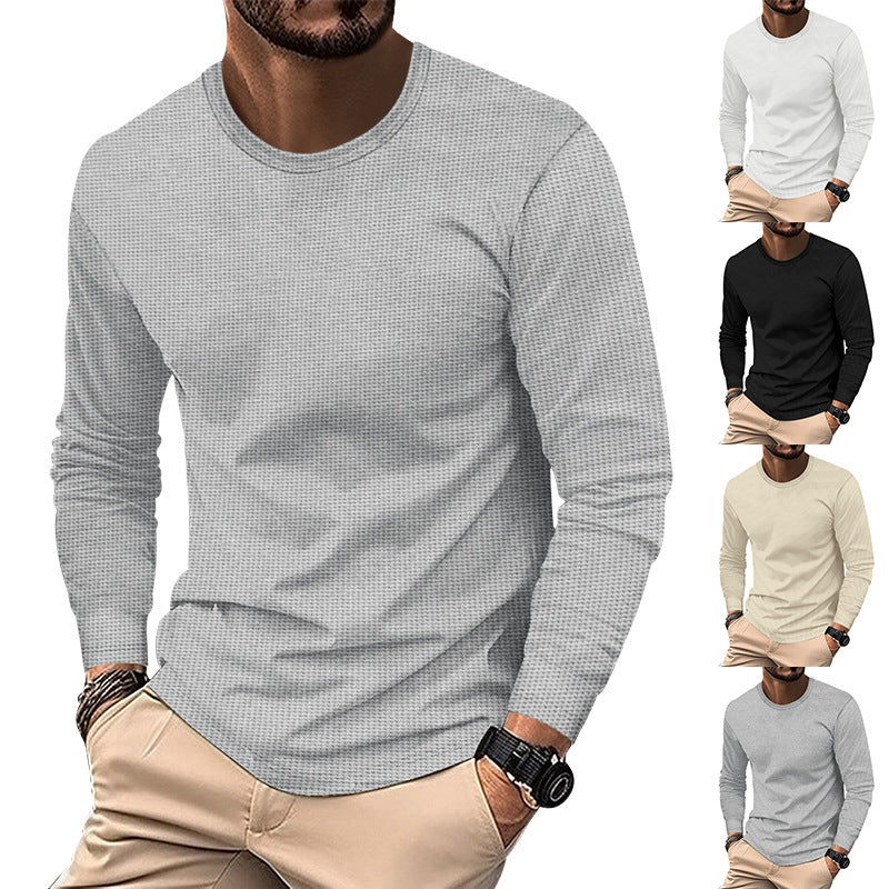Herren langärmliges Hemd mit strukturiertem Design Echoarchiv