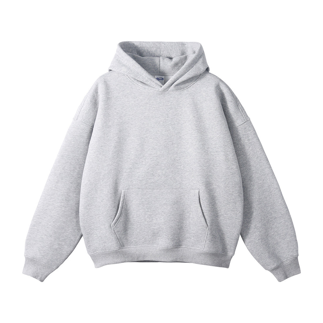 Unisex weit geschnittener Kapuzenpullover mit tiefer Schulterpartie, Kängurutasche und gerippten Bündchen – Auréline