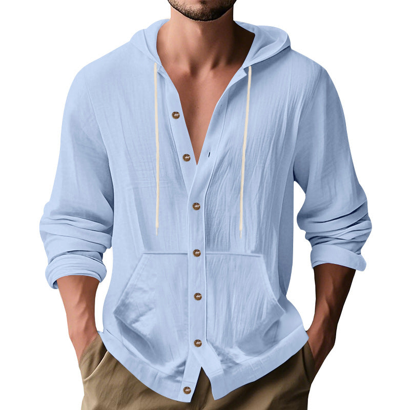Herren lässige Sommerjacke mit Kapuze Echoarchiv