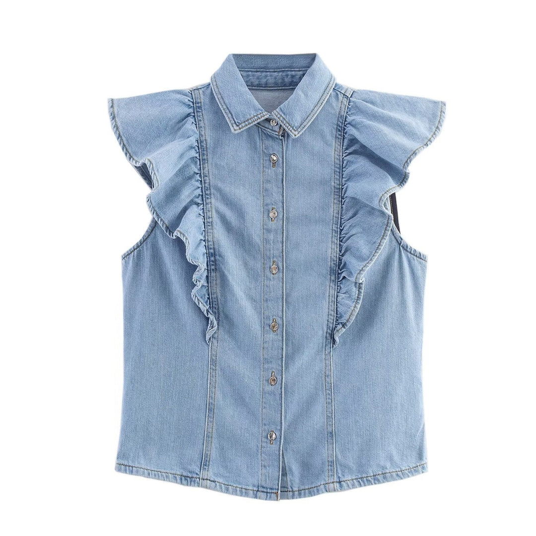 Damen Weite Jeans mit eleganter Gürtelapplikation Echo Archiv
