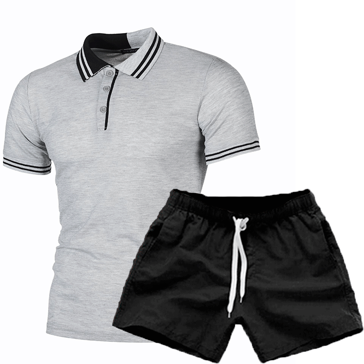Herren Polohemd und Shorts Set mit modischem Design und funktionalem Komfort Echoarchiv