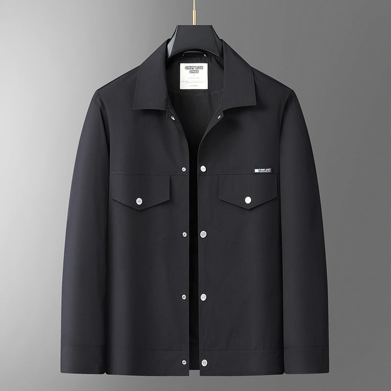 Herren Leichte Overshirt-Jacke aus Mikrofasermix mit Brustpattentaschen Echo Archiv