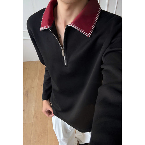 Herren Freizeit Zip-Pullover Echo Archive