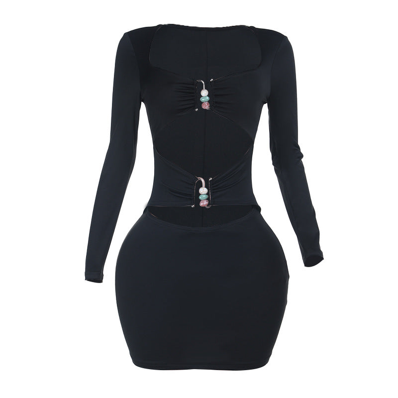 Damen figurbetontes Minikleid mit stilvollen Cut-Outs und eleganten Dekorelementen Echo Archiv