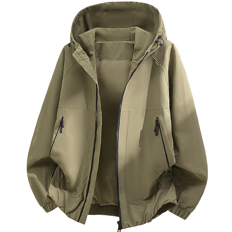 Herren technische Kapuzen-Softshelljacke mit verstellbarer Kapuze und Utility-Taschen Echo Archiv